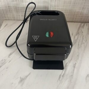 Curtis Stone Stuffed Sandwich Maker HSN New! Black Breakfast Sandwiches BxRR